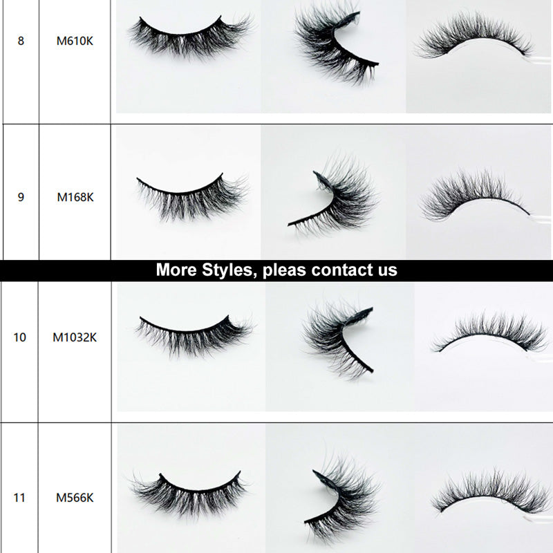 15 mm faux nerts strip wimpers sample set