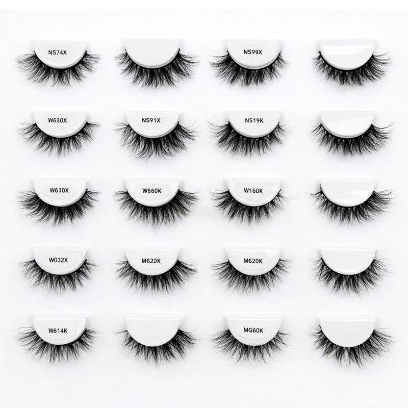 15mm Faux Nerz Streifen Wimpern Probe Set