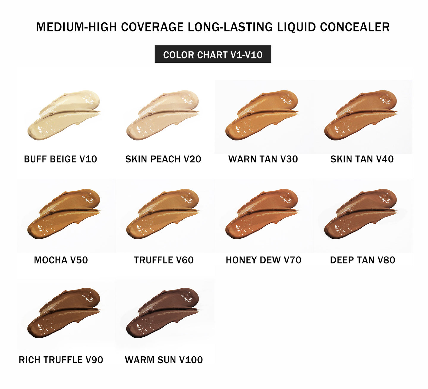 Light to Medium Coverage Long-lasting Liquid Concealer - SindeBella Beauty Store