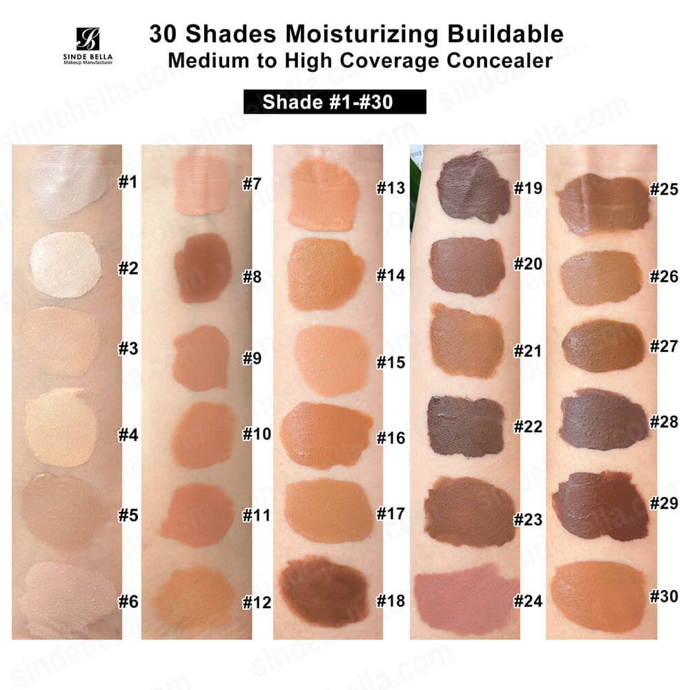 Lang anhaltender flüssiger Concealer mit mittlerer bis hoher Deckkraft
