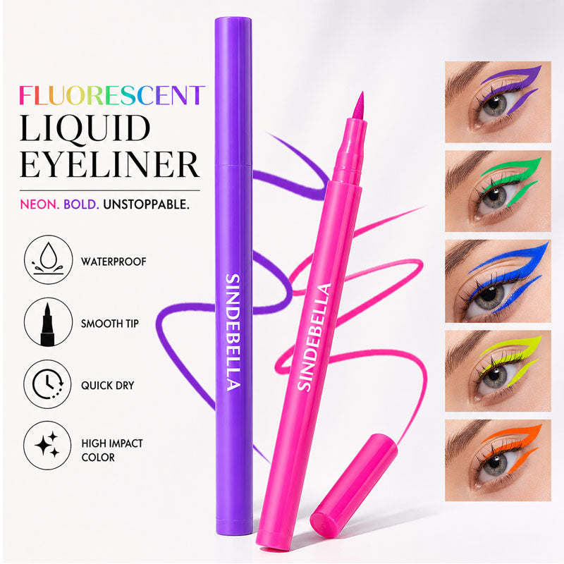 UV Neon Color Liquid Eyeliner Pen – Waterproof Fine Tip