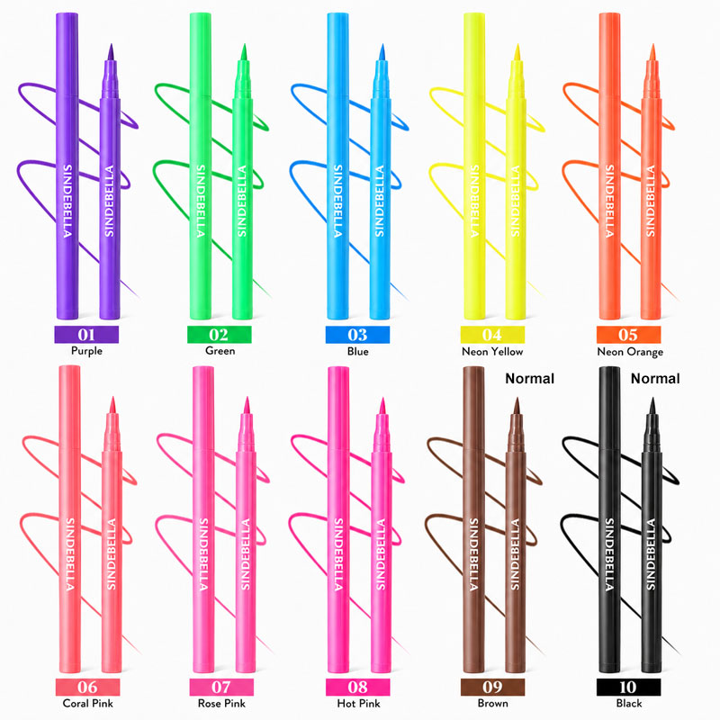 UV Neon Color Liquid Eyeliner Pen – Waterproof Fine Tip