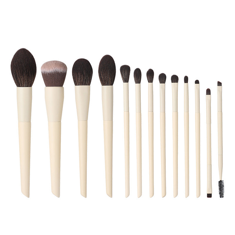 Custom 13-piece makeup brush set with logo for private label beauty brands
