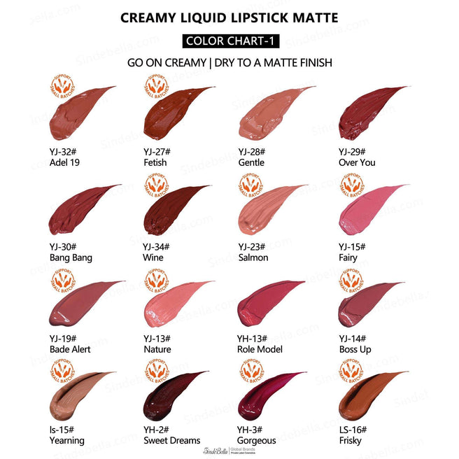 Creamy Liquid Lipstick Soft Matte - SindeBella make up laboratory