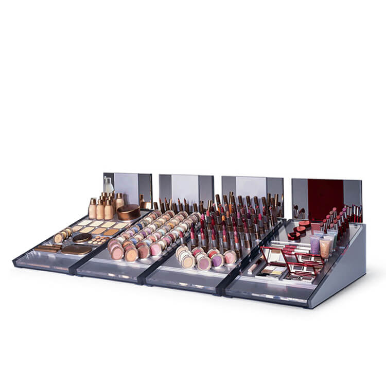 Custom All-in-One Compact Acrylic Makeup Display (Lipstick + Foundation + Powder)