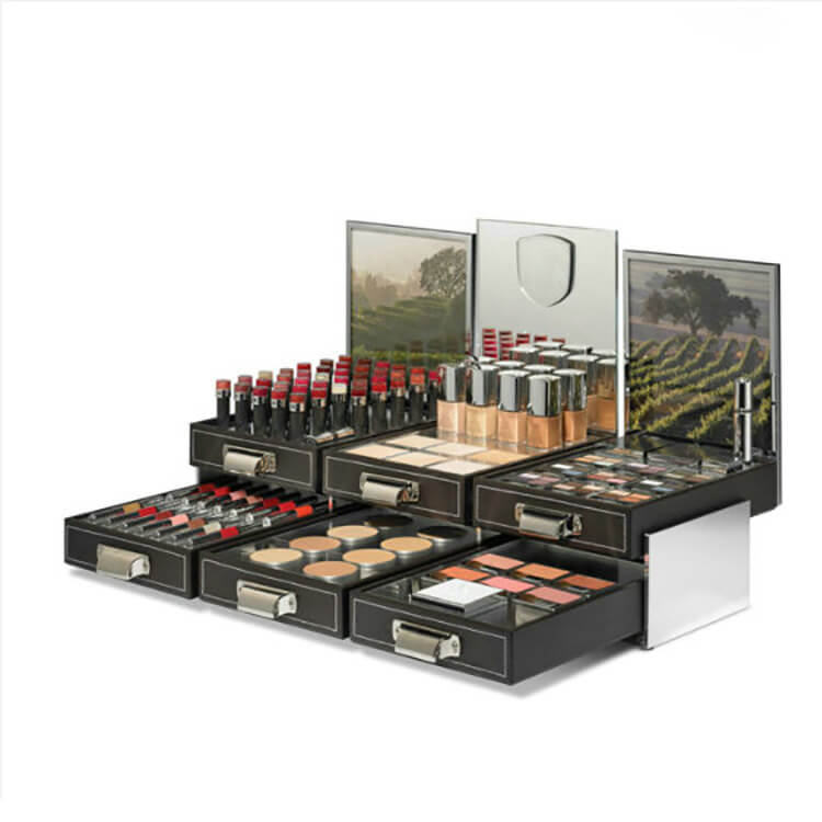 Custom Acrylic Makeup Display with Drawer