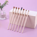 7pcs Vegan Eye Lip Brow pinceau de maquillage Set ( 2 option de couleur)