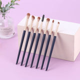 7pcs Vegan Eye Lip Brow pinceau de maquillage Set ( 2 option de couleur)