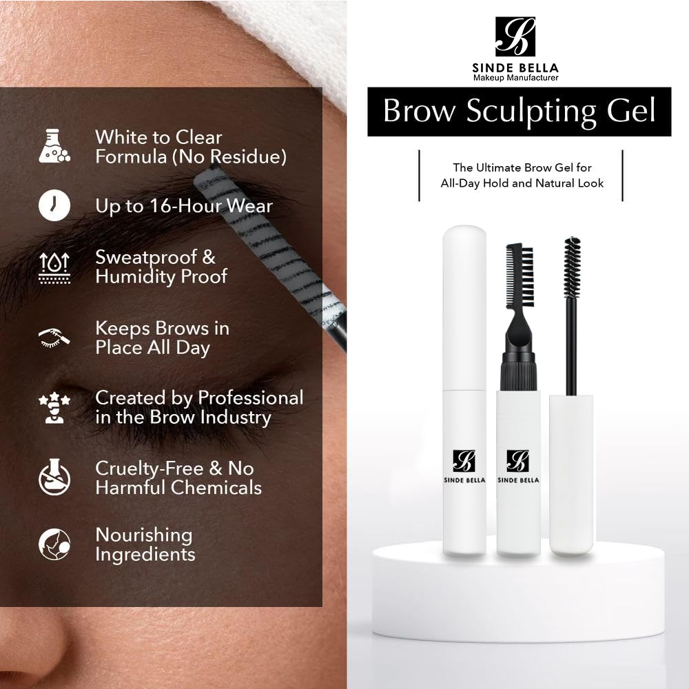 Brow Sculpt Form und Halten Gel mit Doppel-Ended Pinsel