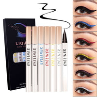 6pcs Waterproof High Pigmented Eyeliner Pen Set