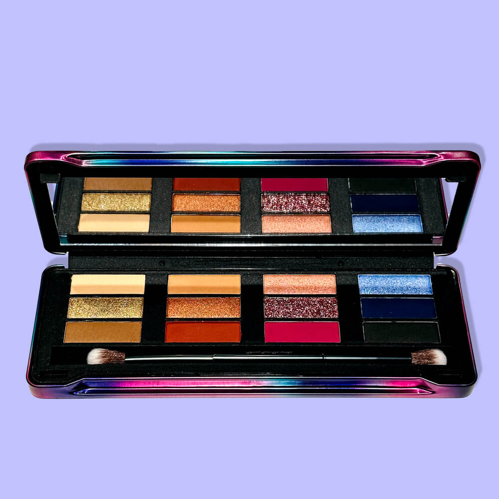 Lidschatten-Palette Make-up matt-nackt und Rauch Pro