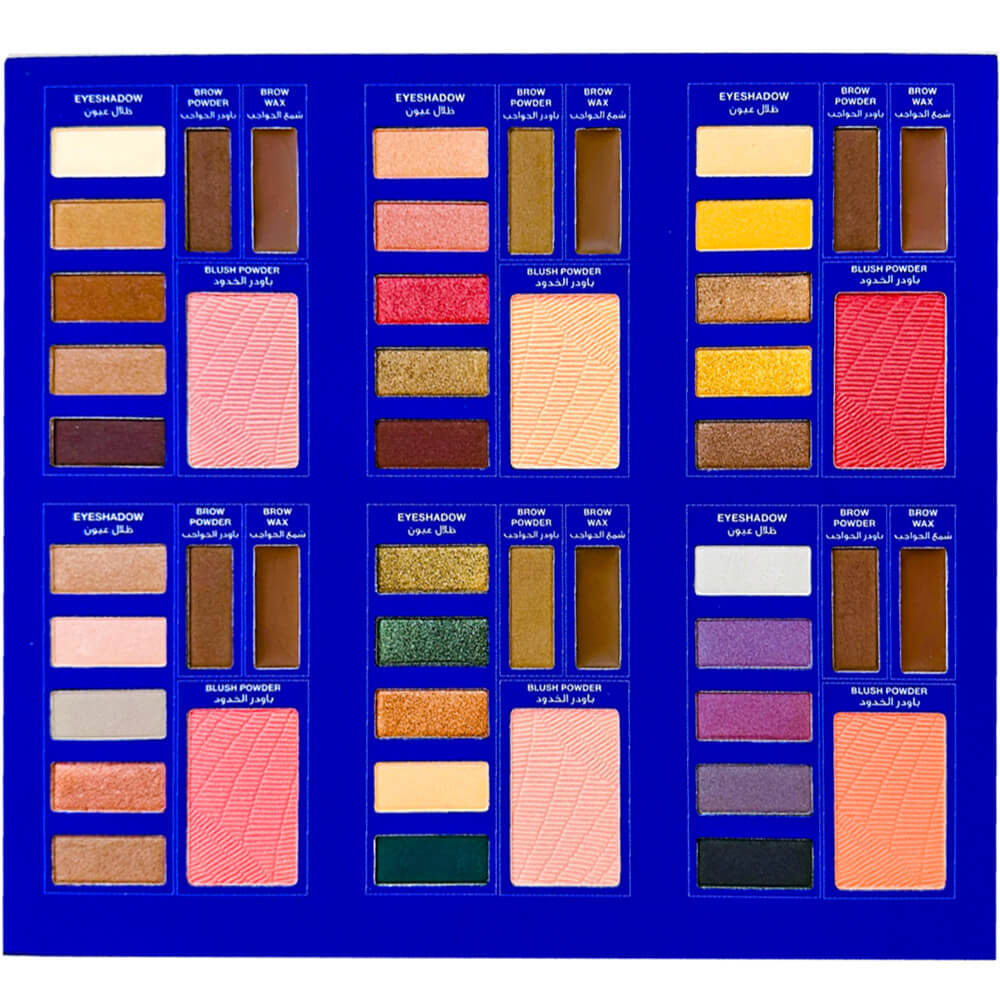 Paleta de sombras de ojos Pro Makeup pigmentadas mate-nude y smoke