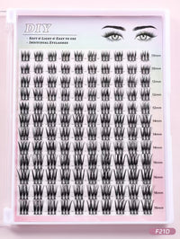 Ensemble d'échantillons de cils en faux vison de 15 mm