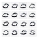 15mm faux mink strip lashes sample set