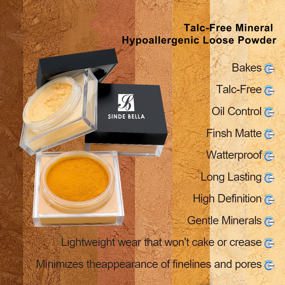 Talc-Free Mineral Hypoallergenic Loose Powder Sampler Kit – SindeBella ...