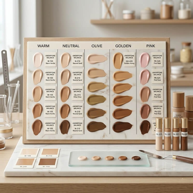 Foundation products and complexion texture directions