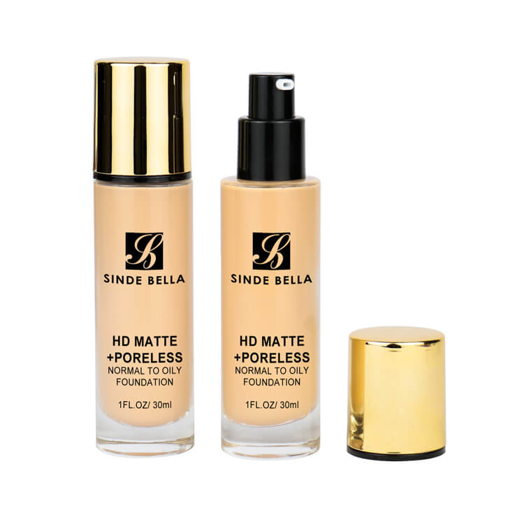 30 ml langanhaltende, makellose matte flüssige Foundation