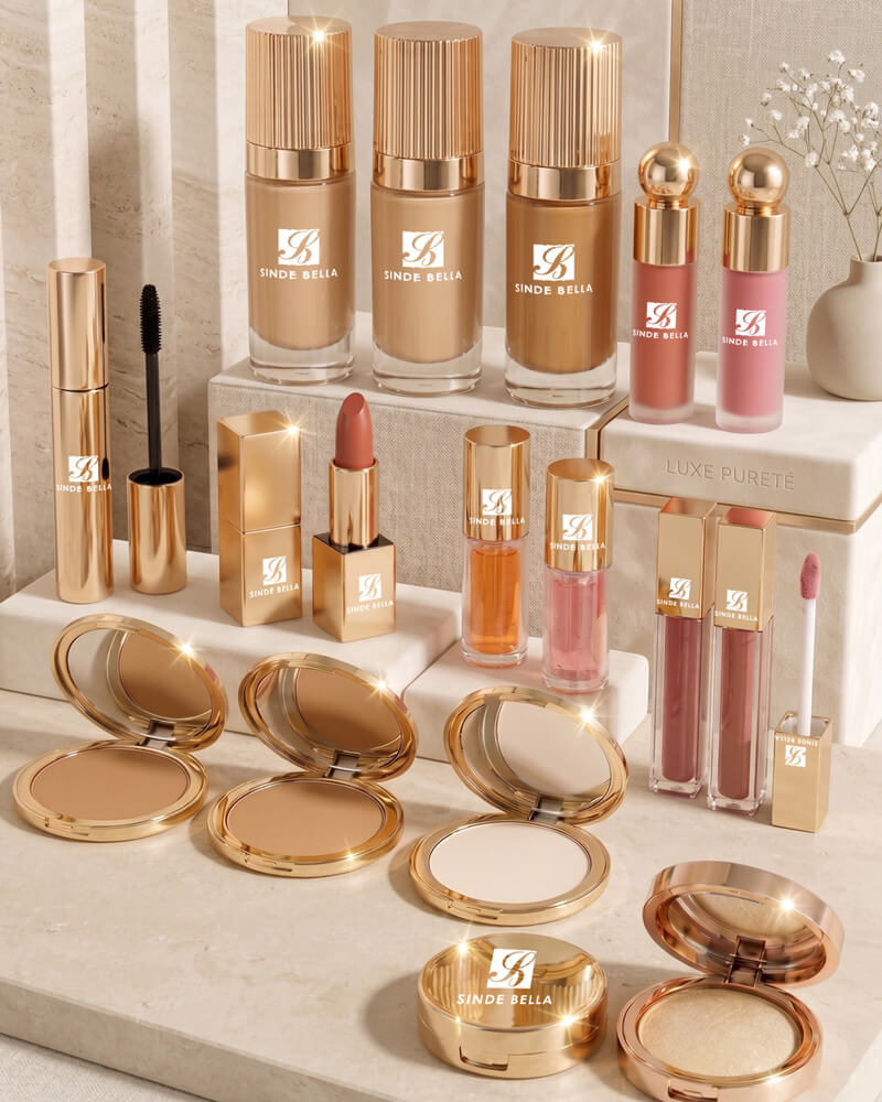Luxury Gold Private Label Makeup Collection