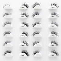 15 mm faux nerts strip wimpers sample set