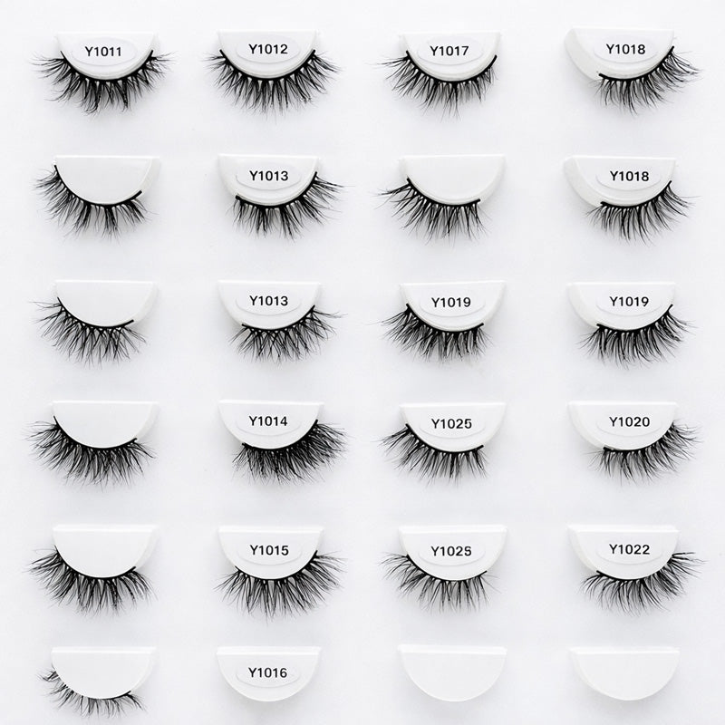 15 mm faux nerts strip wimpers sample set