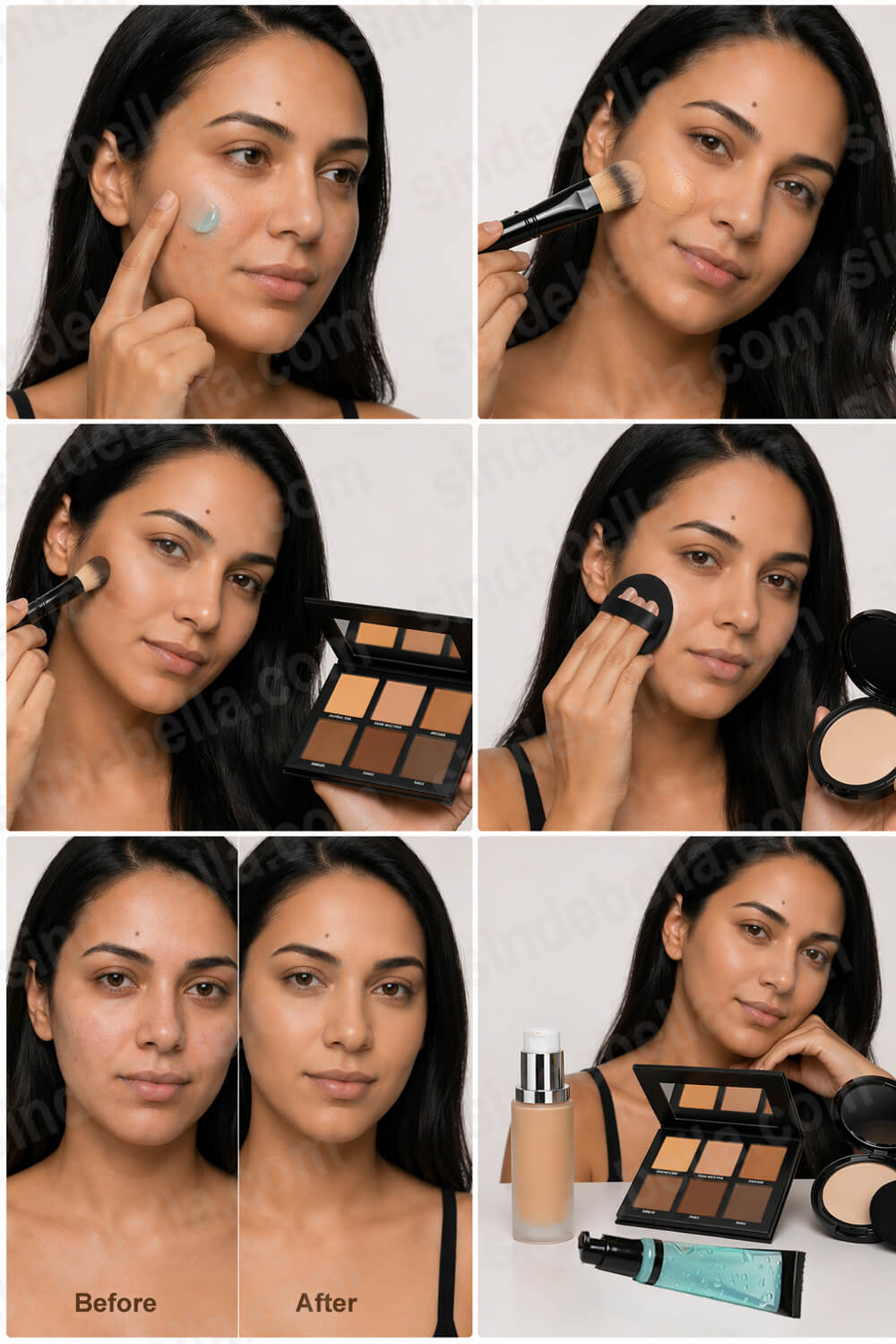 Long-Lasting Matte Flawless Contour Base Set