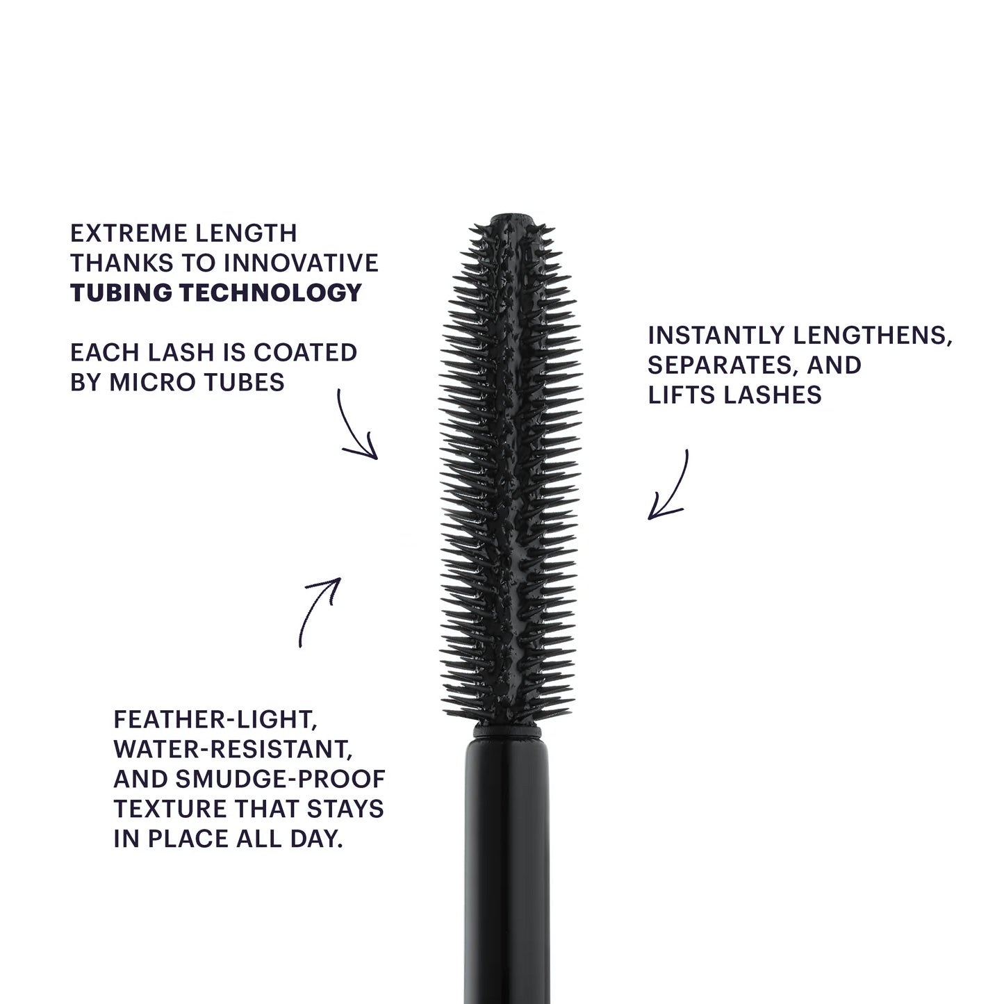 Mascara Noir Longue Durée Allongement Renforçant