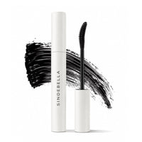 Private label lengthening mascara with curved brush and deep black formula