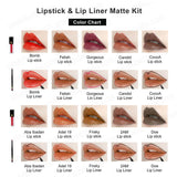 Creamy Lipstick & Lip Liner Matte Kit