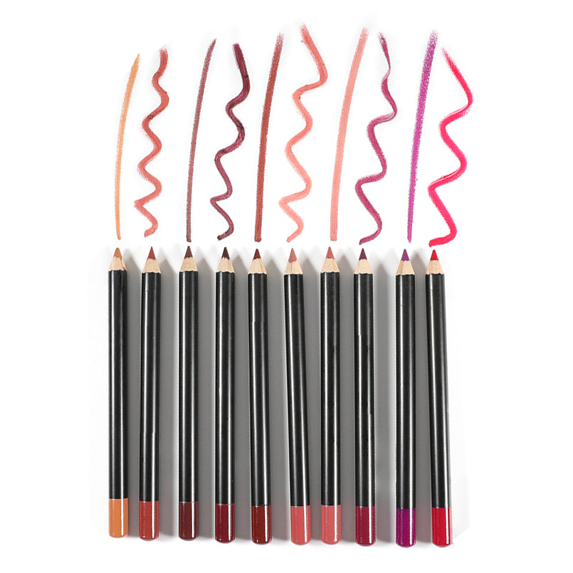 12 Colors Super Matte Lipstick Lip Liner Set