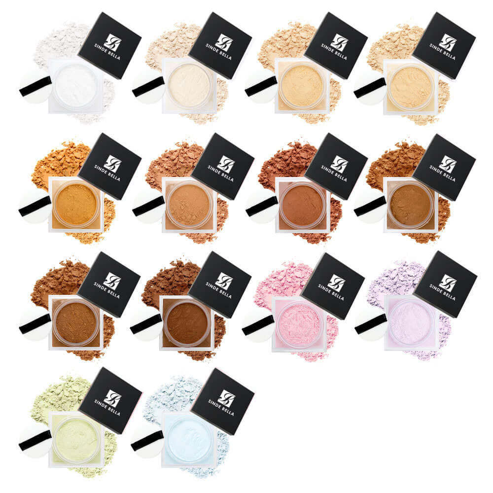 Kit de Muestras de Polvo Suelto Mineral Hipoalergénico Sin Talco ...