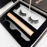 1 Pair of Lashes with Eyeliner & Tweezer Kit ( Starter Kit) - SindeBella Beauty Store