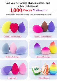 Custom Gradient Color Makeup Sponges |  Precision Design