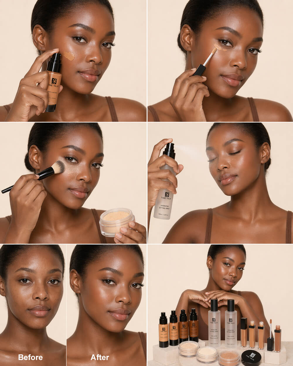 Moisturizing Breathable Natural Radiant Base Set