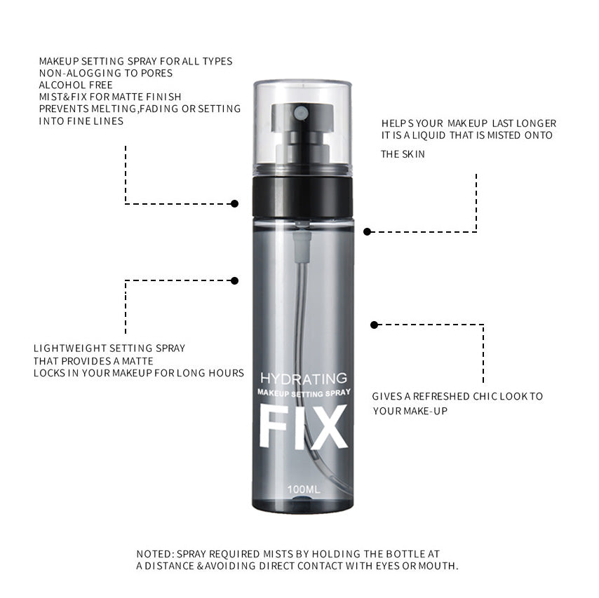 16HR Dauerhafte feuchtigkeit spendende Make-up-Einstellungs spray
