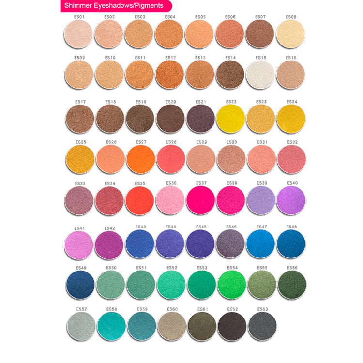Lidschatten-Sampler-Kit, Shimmer Collection-63 Farbtöne