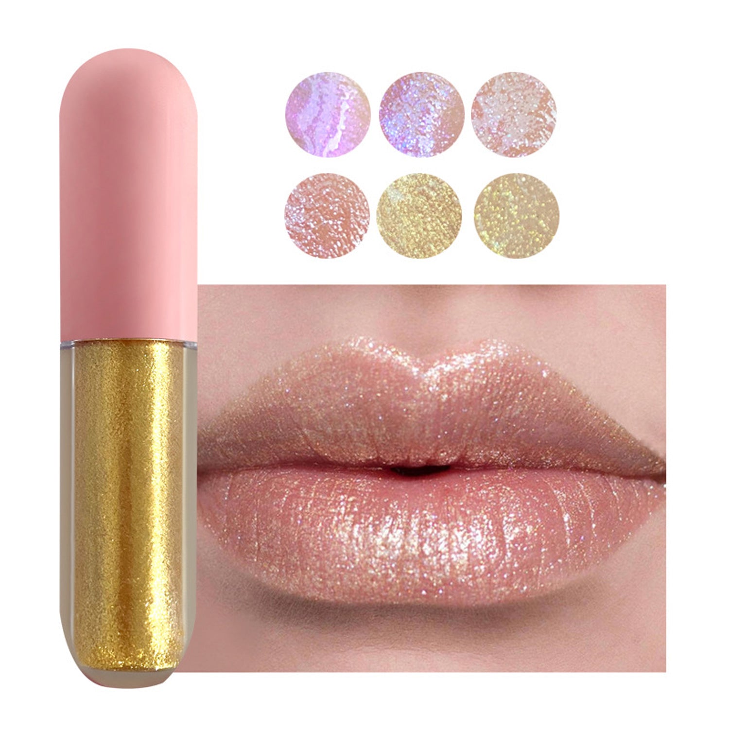 Glinsterende lipglosset voor meisjes en vrouwen | Niet-kleverige formule
