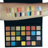 Hoch pigmentierte 28 Farbtöne Matte und Schimmer Make-up-Palette