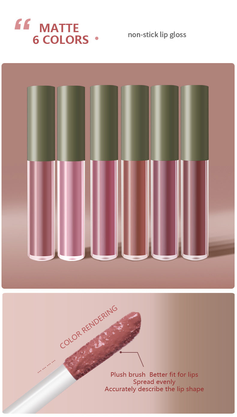 6Pcs Matte Lipstick Long Lasting Gift Pack