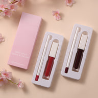 Kit de lápiz labial y delineador de labios líquido mate de larga duración 