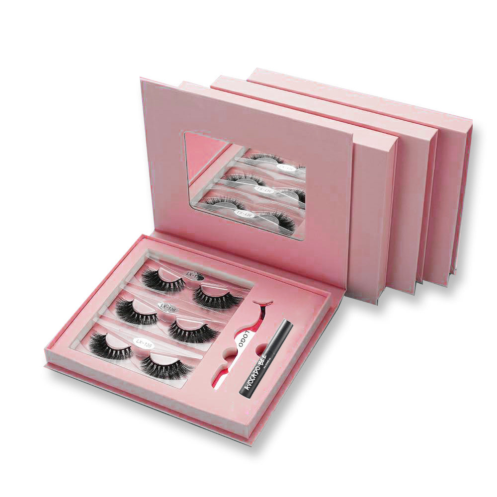 Luxus Wimpern Geschenk box mit Spiegel &amp; EVA Tablett