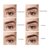 6 Shades Augenbrauen-Set mit einziehbarem Definierstift