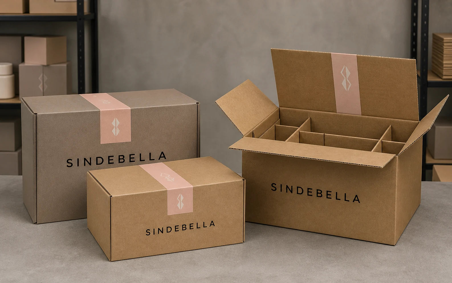 SINDEBELLA shipping boxes