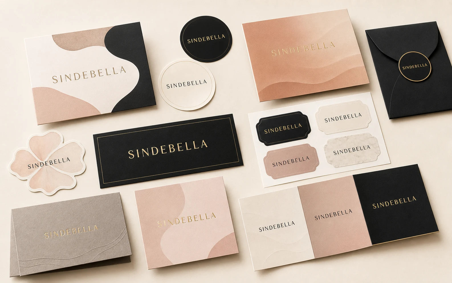 SINDEBELLA labels stickers and cards