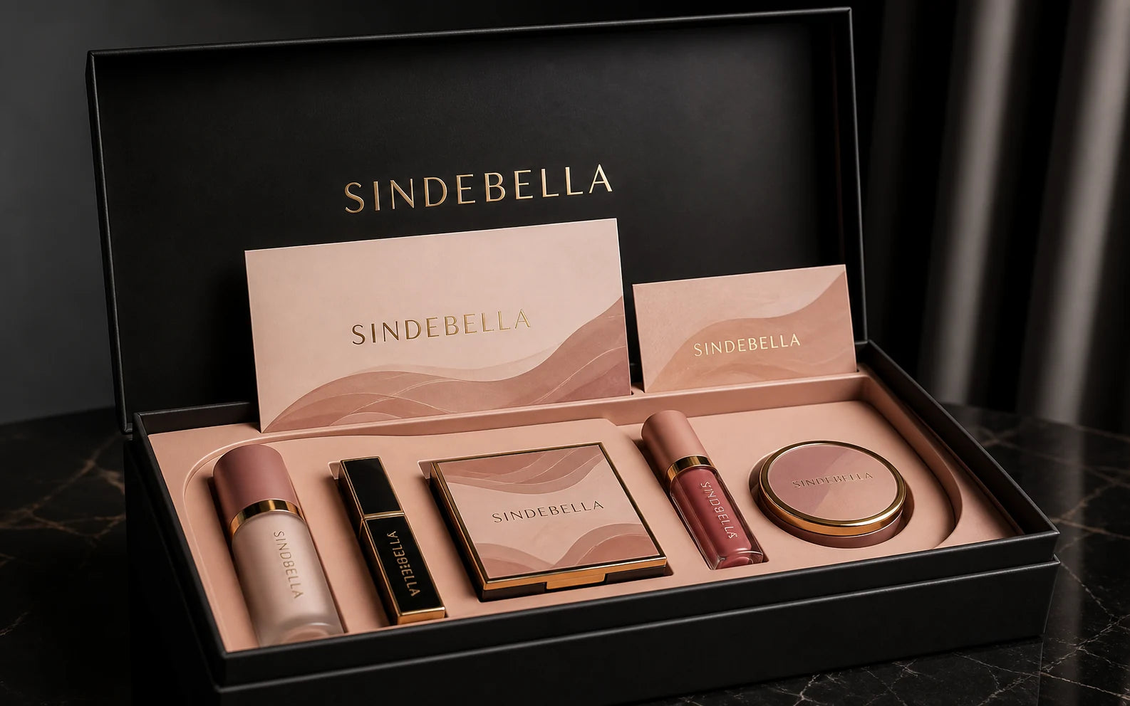 Semi custom cosmetic packaging with custom colors logos and cartons
